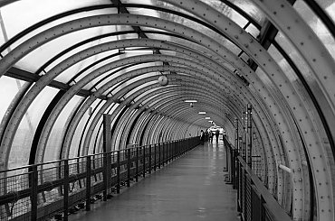 Centrum Pompidou - wewnątrz