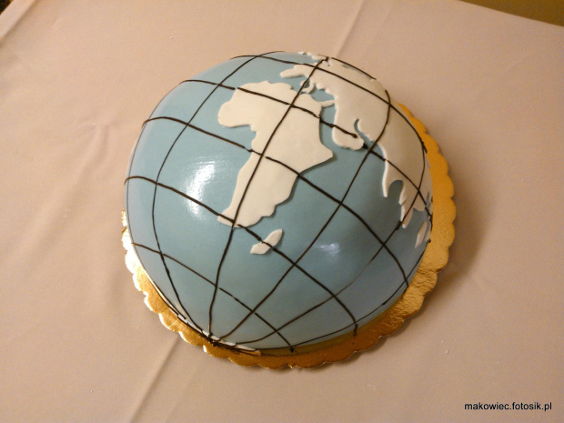 Kula ziemska ,Glob #KulaZiemska #glob #globus #kontynenty #tort #TortyOkazjonalne