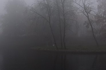 Szept Brdy 3 #architektura #barwy #Bydgoszcz #jesień #kolory #mgła #przyroda