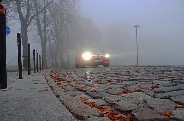 Ujęcie 1 - Akcja!! #architektura #barwy #Bydgoszcz #jesień #kolory #mgła #przyroda