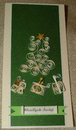 Quillingowe kartki na Boże Narodzenie #KartkiNaBożeNarodzenie
