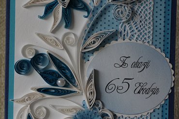 kartka urodzinowa quilling #DlaDziecka #kartki #narodziny