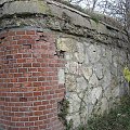 Narożnik i boczna ściana kamienna #bunkier #TwierdzaKraków
