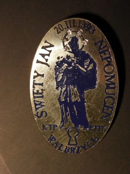 Diamentowa odznaka św. Jana Nepomucena
