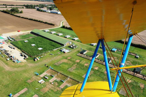 Farma bażantów w Keyston. #Lotnictwo #samolot #dwupłatowiec #ZGóry #ZLotuPtaka