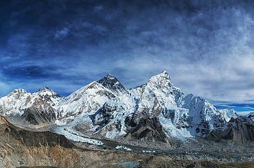 widok na region Everestu z chyba najlepszego miejsca, Kala Patar 5550 metrow #gory #Himalaje #ludzie #natura #Nepal #przyroda