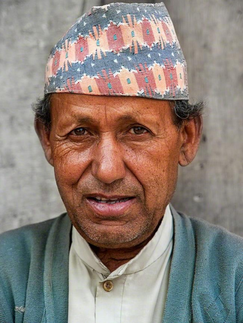 portret #góry #Himalaje #ludzie #natura #Nepal #przyroda