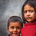 beztroski usmiech #góry #Himalaje #ludzie #natura #Nepal #przyroda