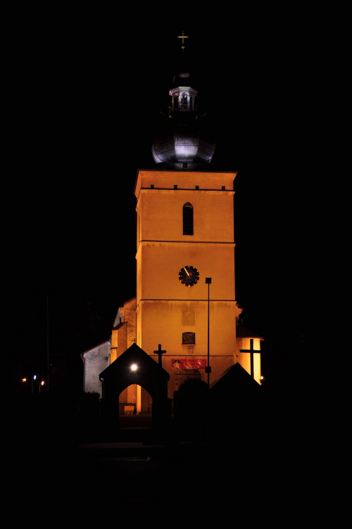 Kościół w Pawłowicach. #noc #NocneZdjęcie #światła