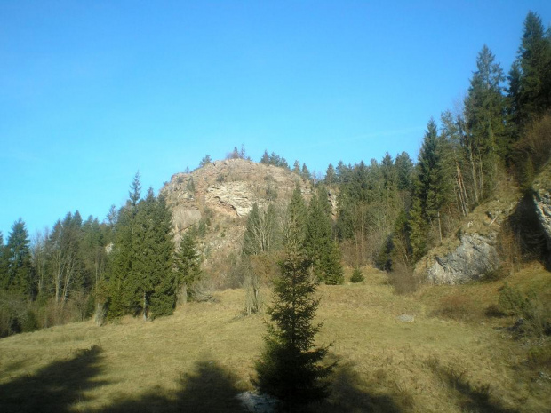 Czajakowa Skała w Dubantowskiej Dolince #góry #pieniny #wysoka