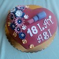 18 urodziny Asi #urodziny #osiemnastka #torty #tort
