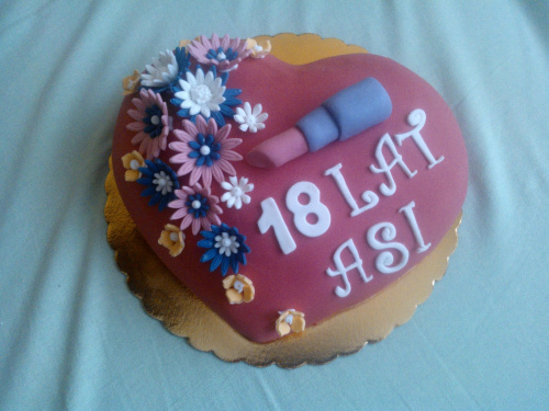 18 urodziny Asi #urodziny #osiemnastka #torty #tort