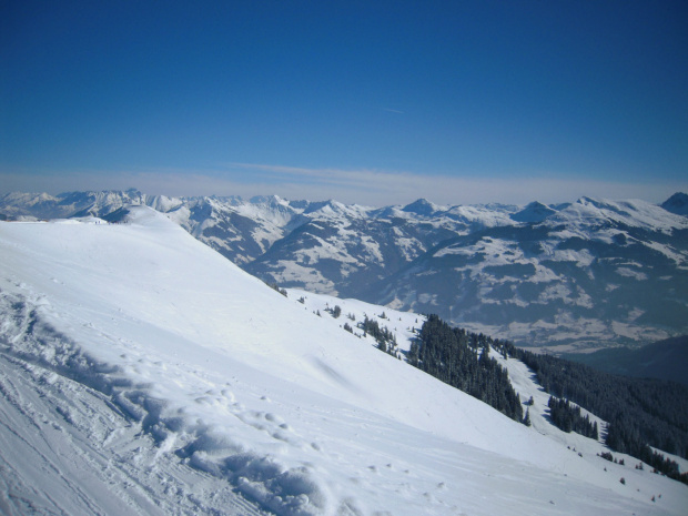Kitzbühel - na stokach Pengelstein #Alpy #Austria #góry #narty
