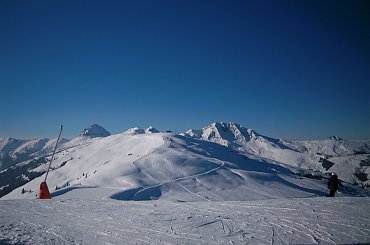 KitzSki - stoki Resterhöhe #Alpy #Austria #góry #narty