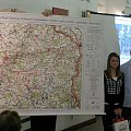 Mapa, którą dostała szkoła za udział uczniów w konkursie