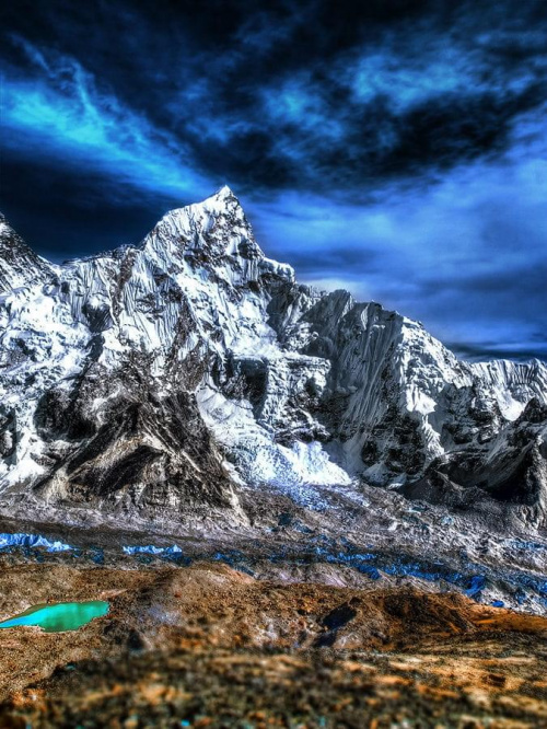 Lhotse na wyciągnięcie ręki #gory #Himalaje #ludzie #natura #Nepal #przyroda