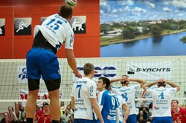 Mecz I ligi siatkówki mężczyzn: Ślepsk Suwałki – Energa Pekpol Ostrołęka 3:1, Hala OSiR, 16 marca 2013 #Ślepsk #Suwałki #EnergaPekpolOstrołęka #HalaOSiR #siatkówka #ILiga