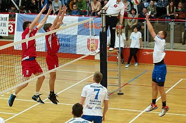 Mecz I ligi siatkówki mężczyzn: Ślepsk Suwałki – Energa Pekpol Ostrołęka 3:1, Hala OSiR, 16 marca 2013 #Ślepsk #Suwałki #EnergaPekpolOstrołęka #HalaOSiR #siatkówka #ILiga