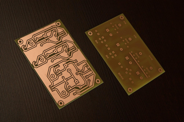 Wytrawione PCB #PCB #PłytkiDrukowaneRegulatora