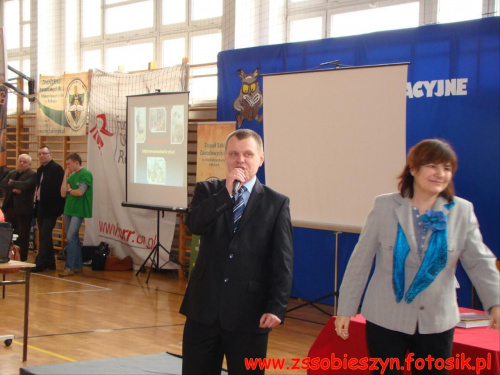 XI Targi Edukacyjne w Zespole Szkół Ogólnokształcących w Rykach- fot. prezentacji szkoły Paweł Syta #Sobieszyn #Brzozowa