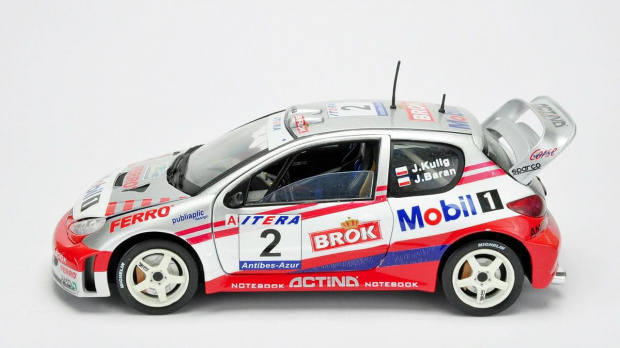 Peugeot 206 WRC #2 Kulig/Baran Rally Antibes-Azur 2002 - Solido 1:18