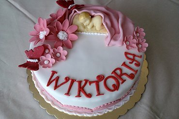 Chrzest święty Wiktorii #chrzciny #TortyNaChrzciny #tort #dzidzia #bobas