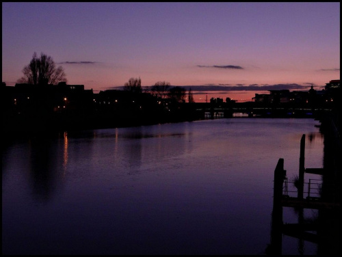 ..Tuż po zachodzie słońca nad Clyde River..