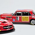 Mercedes SLS AMG GT3 Black Falcon SPA 2011 & Mercedes 300 SEL 6.8 AMG 24H PAUL Richard 1971 - 1:18