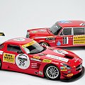 Mercedes SLS AMG GT3 Black Falcon SPA 2011 & Mercedes 300 SEL 6.8 AMG 24H PAUL Richard 1971 - 1:18