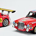 Mercedes SLS AMG GT3 Black Falcon SPA 2011 & Mercedes 300 SEL 6.8 AMG 24H PAUL Richard 1971 - 1:18