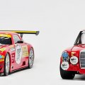 Mercedes SLS AMG GT3 Black Falcon SPA 2011 & Mercedes 300 SEL 6.8 AMG 24H PAUL Richard 1971 - 1:18