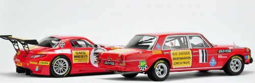 Mercedes SLS AMG GT3 Black Falcon SPA 2011 & Mercedes 300 SEL 6.8 AMG 24H PAUL Richard 1971 - 1:18