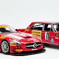 Mercedes SLS AMG GT3 Black Falcon SPA 2011 & Mercedes 300 SEL 6.8 AMG 24H PAUL Richard 1971 - 1:18