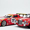 Mercedes SLS AMG GT3 Black Falcon SPA 2011 & Mercedes 300 SEL 6.8 AMG 24H PAUL Richard 1971 - 1:18