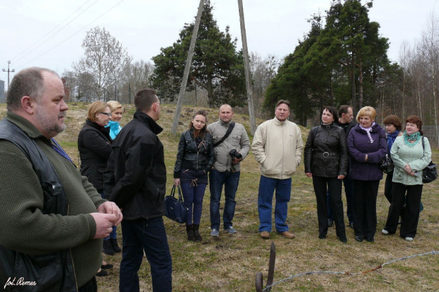 Burmistrz i zastepca burmistrza Pisza oraz delegacja zaprzyjaźnionych samorządów z Białorusi i Ukrainy na zwiedzaniu scieżki historycznej i obiektów zabytkowych w Piszu #Pisz #Regelbau502 #Rygielpisz