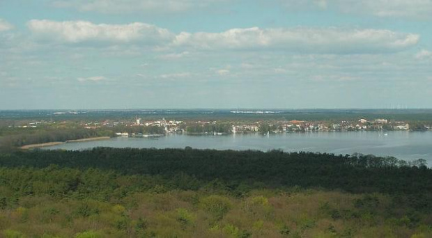 widok z wieży widokowej "muggelberge"