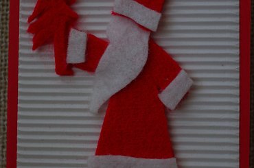 Kartka na Boże Narodzenie ręcznie robiona #BożeNarodzenie #card #christrmas #filc #karta #kartka #KartkiNaBożeNarodzenie #świąteczna