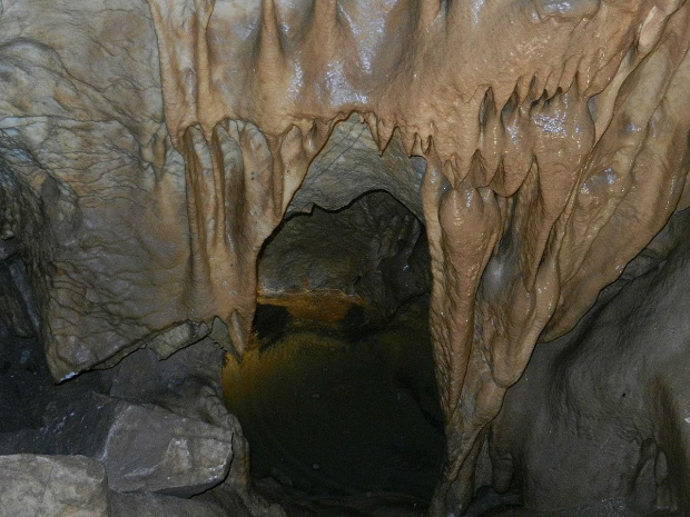 wnętrze jask. Na Pomezi #NaPomezi #jaskinia #stalaktyty