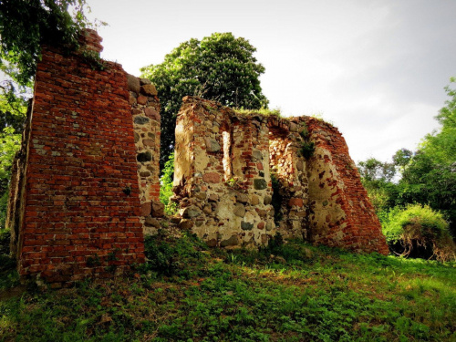 Ruiny XIII - wiecznego kościoła we wsi Moczyły.