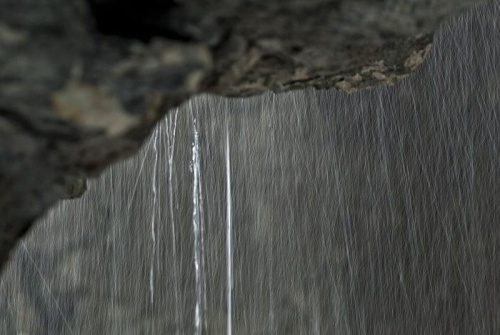 Liechtensteinklamm - w tym roku udało się bardziej ująć skapującą ze skały wodę