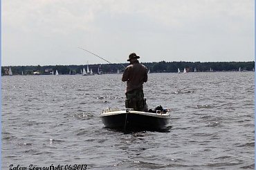 Zalew Zegrzyński 06.2013 #pies #sznaucer #zalew #żagle #żeglarstwo