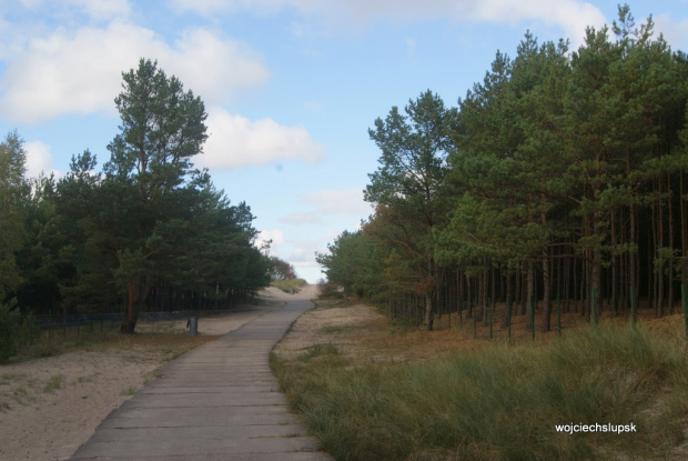 spacerek nad morzem Ustka