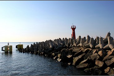 Kołobrzeg - wyjście z portu #Kołobrzeg #port #morze