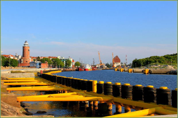 Kołobrzeg - wejście do portu #Kołobrzeg #port