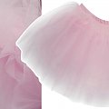 spódnica/tutu
uszyta na podszewce
w okół pasa biegnie gumka
marka: PRIMARK ESSENTIALS
kolor: pudrowy róż
materiał: tiul, trykot
skład: 100% nylon,
podszewka: 100% bawełna
rozmiar: 98 cm
wiek: 2-3 lat.
dł. całkowita: 25 cm
obw. pod pasa: 2* 19-27 cm
obw...