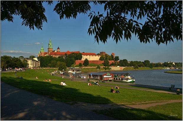 niedzielne popołudnie..Wawel..widok spod Jubilatu