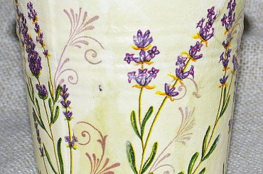 steresa, decoupage, wiaderko metalowe, osłonka #bombki #BożeNarodzenie #chustecznik #doniczkai #dzwonki #ozdoby #steresa #świąteczne