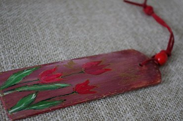 steresa, decoupage, zakładka do książki #bombki #BożeNarodzenie #chustecznik #doniczkai #dzwonki #ozdoby #steresa #świąteczne