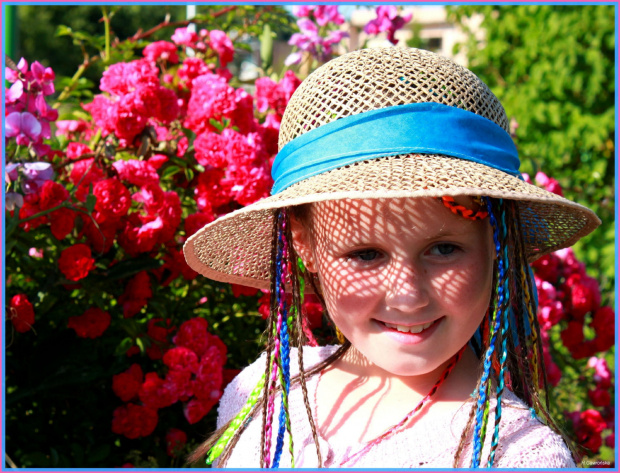 Lato w kapeluszu #Lato #dziewczynka #portret