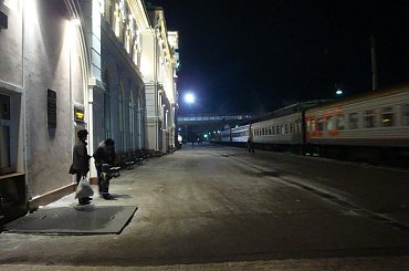Dworzec w Chabarowsku - 18-12-2011 #Chabarowsk #dworzec #kolej #Rosja